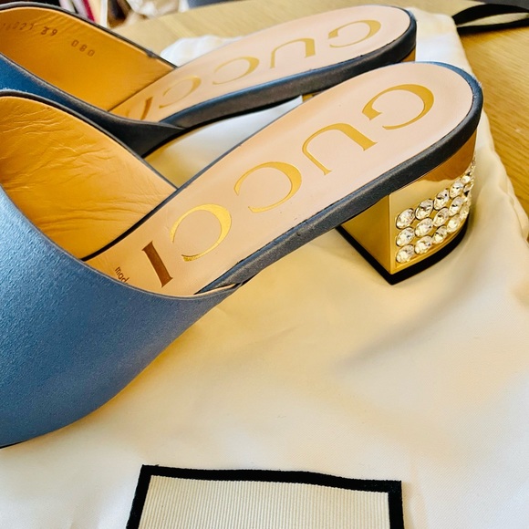 NWT GUCCI Candy Satin Mule - Picture 2 of 4